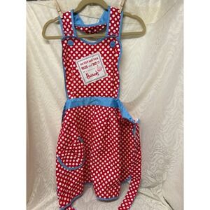 Harrods Red Polka Dot Cotton Apron You Can Have Your Cake And Eat It Cupcake